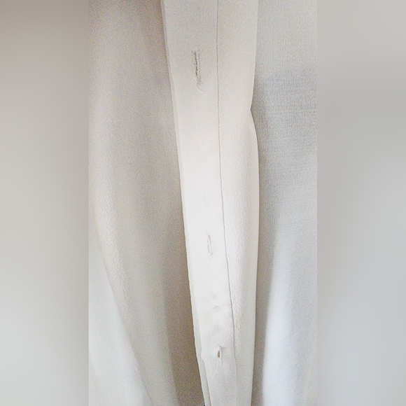 [2X] EILEEN FISHER 100% Silk Button Down Semi Sheer Short Sleeve Blouse - Picture 14 of 15